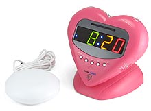 Sonic Boom Love Clock with Bed Shaker