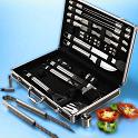 25-Piece Stainless Steel Grill Set