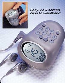 Pedometer / Speedometer / Radio / Stopwatch