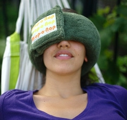 WRAP-A-NAP - head pillow, blindfold & earmuff IN ONE