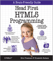 Book cover - Head First HTML5